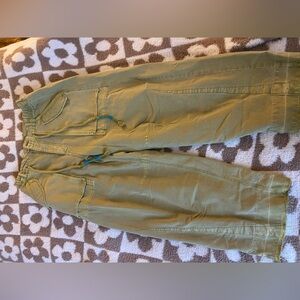 Free people to the extreme barrel pants size small in the color mojito lime